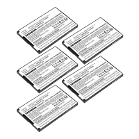 VeriFone BPK475-001 / BPK475-001-01-A accu 5 stuks (3.8 V, 3000 mAh, 123accu huismerk) AVE00266