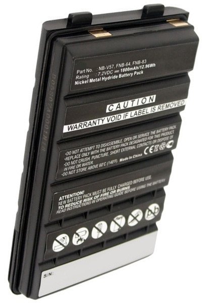 Vertex FNB-64 / FNB-83 / FNB-64H accu (1800 mAh, 123accu huismerk)  AVE00188 - 1