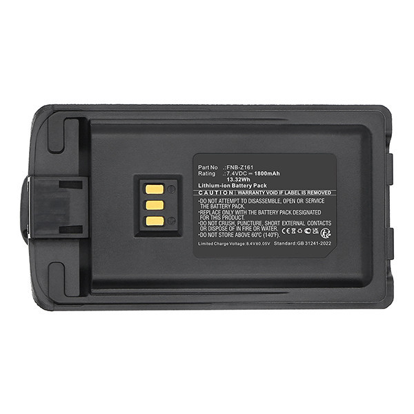 Vertex Standard FNB-Z161 accu (7.4 V, 1800 mAh, 123accu huismerk) AVE00263 - 4