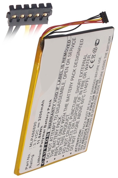 Viewsonic MLP486890 accu (3200 mAh, 123accu huismerk)  AVI00016 - 1