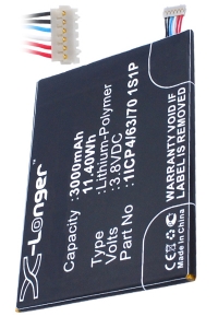 Vodafone 1ICP4/63/70 1S1P accu (3.8 V, 3000 mAh, 123accu huismerk)  AVO00084