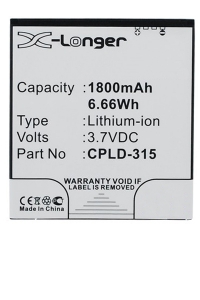 Vodafone CPLD-315 accu (1800 mAh, 123accu huismerk)  AVO00073