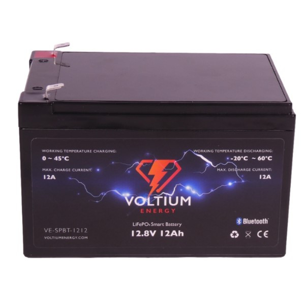 Voltium Energy LiFePO4 Smart Battery (12.8V, 12 Ah)  AVO00156 - 1