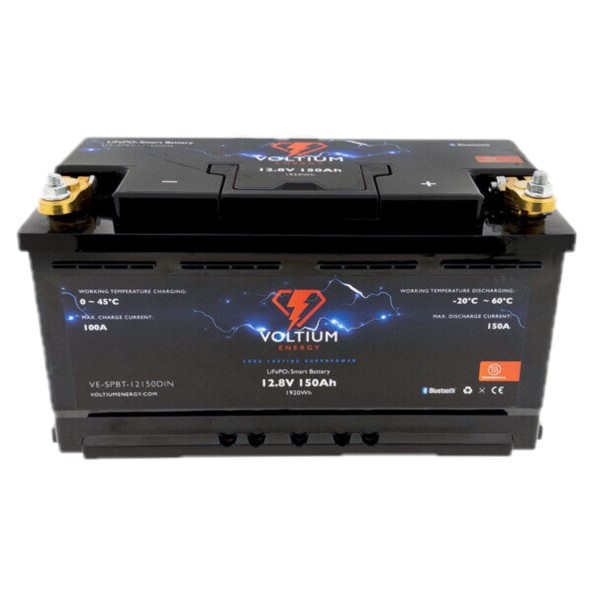 Voltium Energy VE-SPBT-12150DIN Smart Battery (12.8V, 150 Ah, 1920 Wh, LiFePO4) AVO00158 - 2