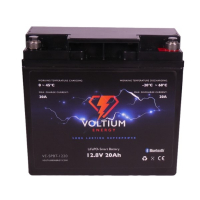 Voltium Energy VE-SPBT-1220 Smart Battery (12.8V, 20Ah, 256Wh, LiFePO4) AVO00157