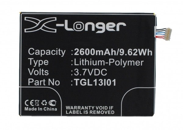 Wiko TLG13I01 accu (2600 mAh, 123accu huismerk)  AWI00082 - 1