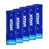 XSTAR 5 stuks XTAR 21700 Li-ion batterij (3.6 V, 10A, 4900 mAh)  AXS00003