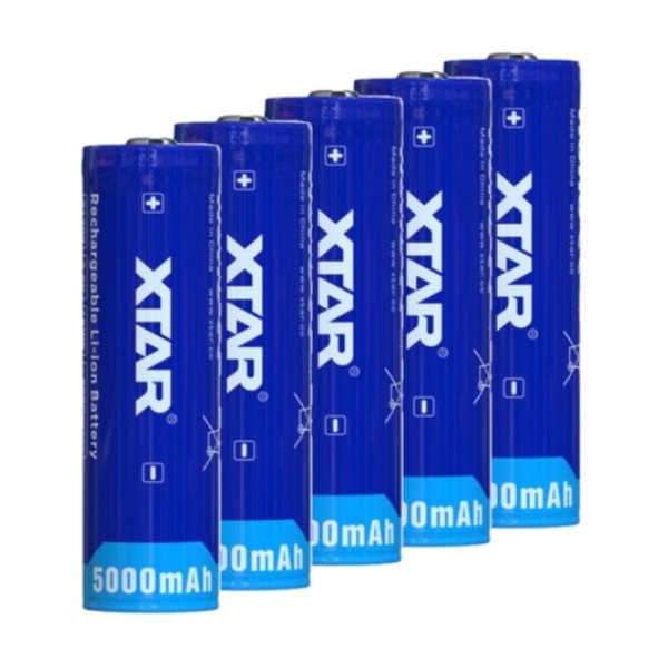 5 stuks XTAR 21700 Li-ion batterij (3.6 V, 4900 mAh, 10A) AXS00003 - 1