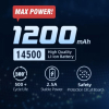 XTAR 10 stuks XTAR 14500 oplaadbare lithium batterijen (3.7 V, 2A, 1200 mAh)  AXT00075 - 5