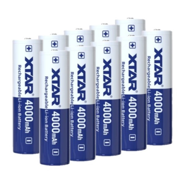 XTAR 10 stuks XTAR 18650 oplaadbare lithium batterijen (3.6 V, 4000 mAh, 10A)  AXT00079 - 1