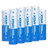 XTAR 10 stuks XTAR 21700 oplaadbare lithium batterijen (3.6 V, 6000 mAh, 10A)  AXT00087