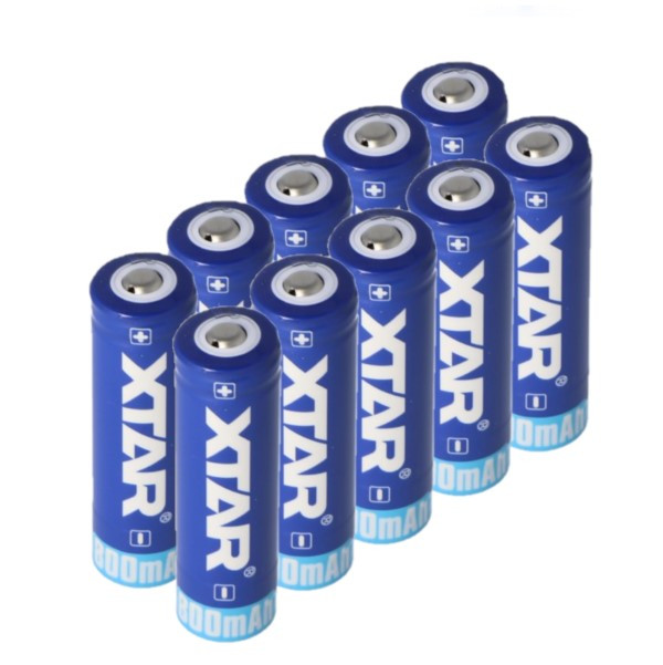 XTAR 10 x XTAR 14500 batterij (3.7 V, 2A, 800 mAh)  AXT00041 - 1