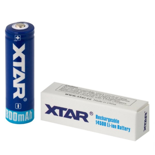 XTAR 14500 batterij (3.7 V, 2A, 800 mAh)  AXT00042 - 1