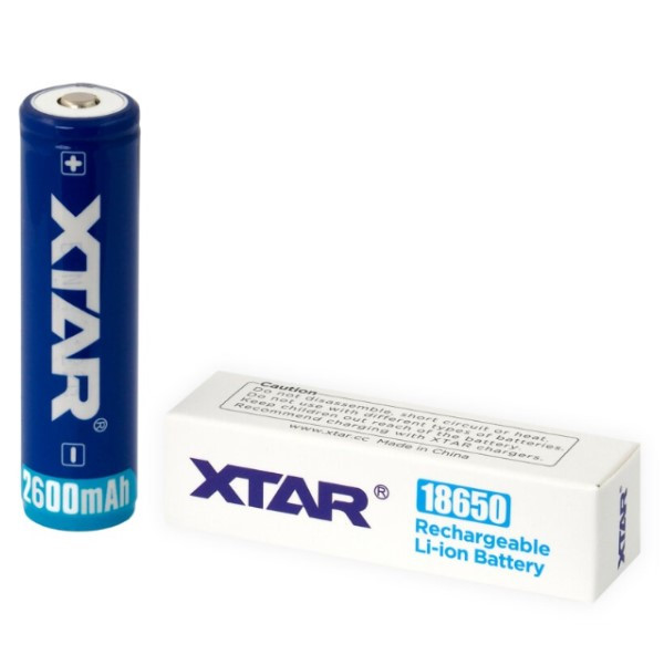 XTAR 18650 batterij (3.7 V, 2600 mAh, 5A)  AXT00027 - 1