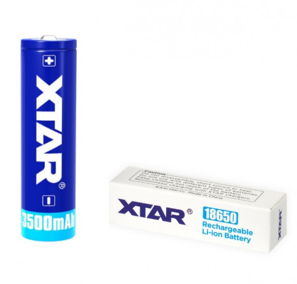 XTAR 18650 oplaadbare lithium batterij (3.6 V, 3500 mAh, 10A) AXT00029 - 1