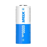 XTAR 26650 oplaadbare lithium batterij (3.6 V, 6000 mAh, 10A)  AXT00088