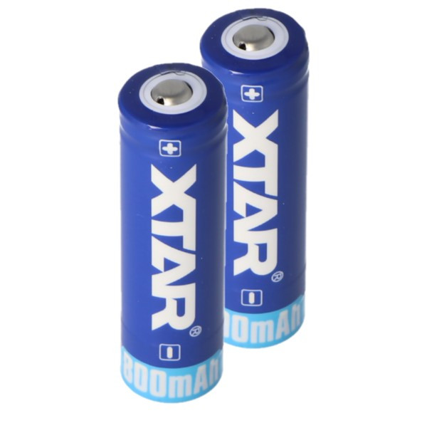 XTAR 2 x XTAR 14500 batterij (3.7 V, 2A, 800 mAh)  AXT00040 - 1