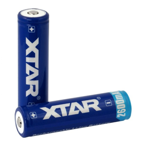 XTAR 2 x XTAR 18650 batterij (3.7 V, 2600 mAh, 5A)  AXT00032 - 1