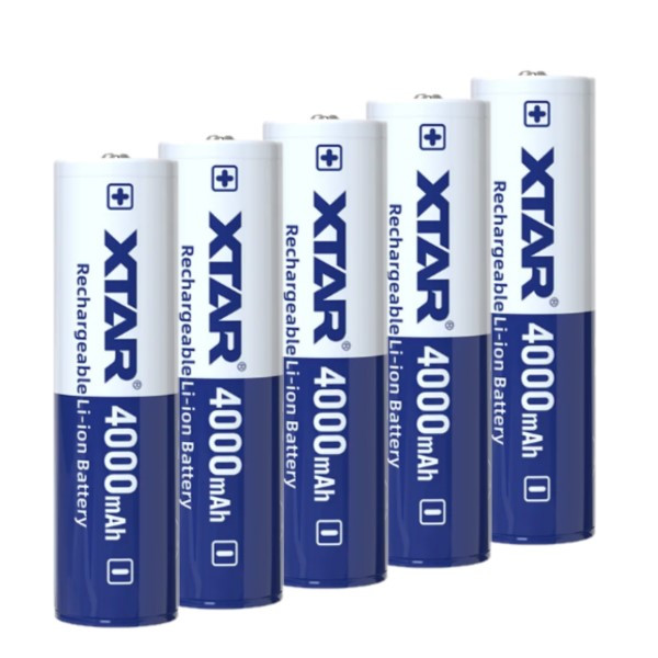 XTAR 5 stuks XTAR 18650 oplaadbare lithium batterijen (3.6 V, 4000 mAh, 10A)  AXT00078 - 1