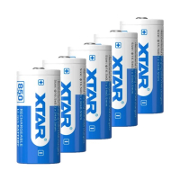 XTAR 5 stuks XTAR RCR123A / 16340 oplaadbare lithium batterijen (3.7 V, Li-ion, 850 mAh, 2.5A)  AXT00082
