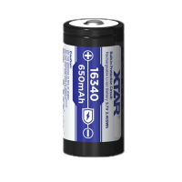 XTAR RCR123A / 16340 Oplaadbare Batterij (3.7 V, Li-ion, 650 mAh)  AXT00052