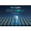 XTAR RCR123A / 16340 oplaadbare lithium batterij (3.6 V, Li-ion, 850 mAh, 2.5A) AXT00080 - 5