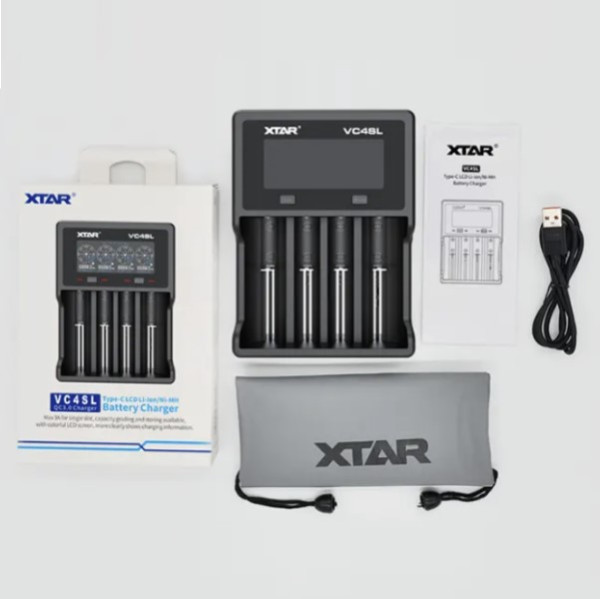 XTAR VC4SL USB-C 4-slots oplader voor Li-ion / Ni-Mh Batterijen AXT00045 - 3