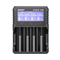 XTAR VX4 V2 4-slots oplader voor Li-ion / LiFePO4 / Ni-Mh Batterijen AXT00177