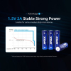 XTAR oplaadbare AA 1.5V li-ion batterijen inclusief lader (4 stuks, 2500 mAh)  AXT00098 - 7