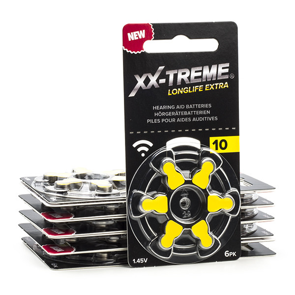 XX-TREME Longlife Extra 10 / PR70 / Geel gehoorapparaat batterij 60 stuks A1200016 - 1