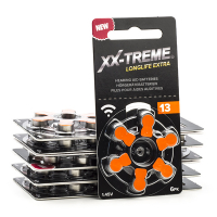 XX-TREME Longlife Extra 13 / PR48 / Oranje gehoorapparaat batterij 60 stuks A1200015