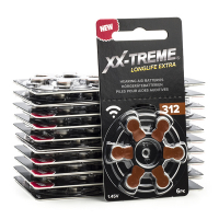 XX-TREME Longlife Extra 312 / PR41 / Bruin gehoorapparaat batterij 120 stuks A1200017