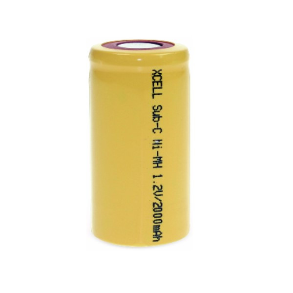 Xcell Oplaadbare SC / Sub-C / X2000SCR Ni-Mh batterij (1 stuk, 2000 mAh)  AXC00013 - 1