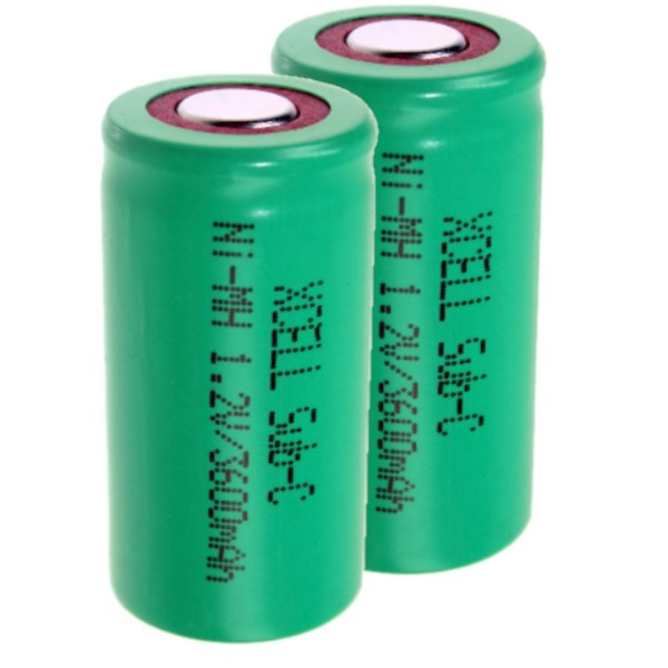 Xcell Oplaadbare SC / Sub-C / X3600SCR Ni-MH batterij (2 stuks, 3600 mAh) AXC00005 - 1