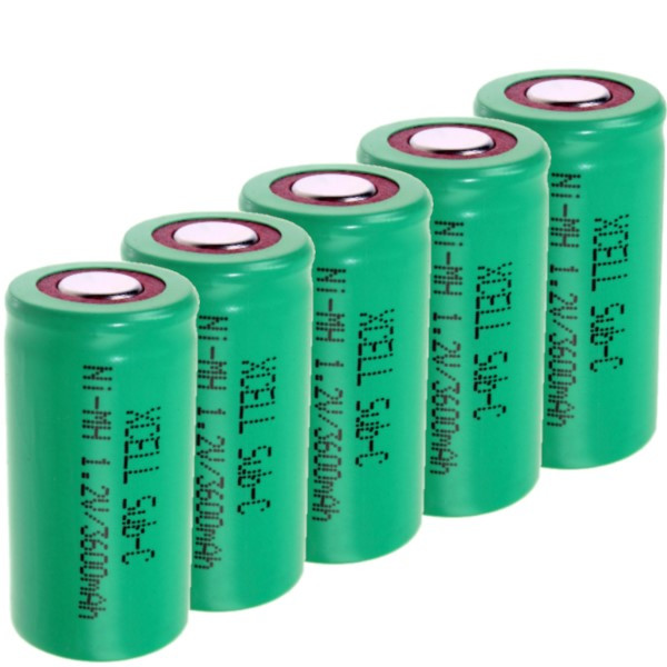 Xcell Oplaadbare SC / Sub-C / X3600SCR Ni-Mh batterij (5 stuks, 3600 mAh)  AXC00007 - 1