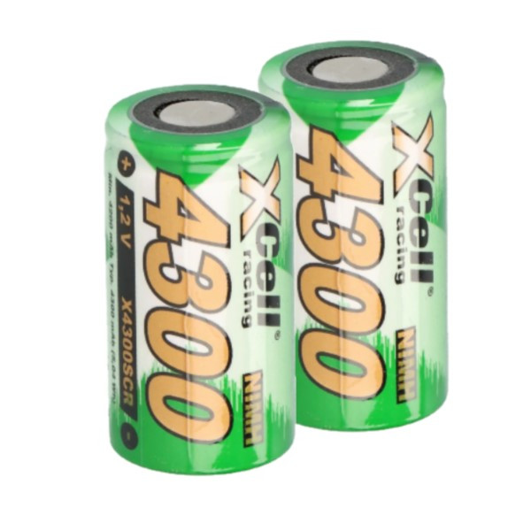Xcell Oplaadbare SC / Sub-C / X4300SCR Ni-Mh batterij (2 stuks, 4300 mAh)  AXC00017 - 1
