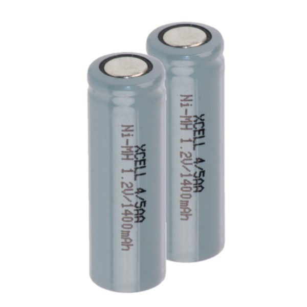 Xcell oplaadbare 4/5AA batterijen 2 stuks (1.2 V, 1400 mAh, Ni-Mh) AXC00019 - 1