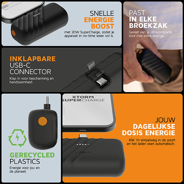 Xtorm Go2 PowerShot (20W, 5000 mAh) AXT00122 - 7