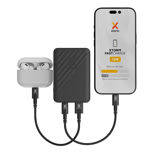 Xtorm Go2 Powerbank zwart (12W, 5000 mAh) AXT00117 - 6