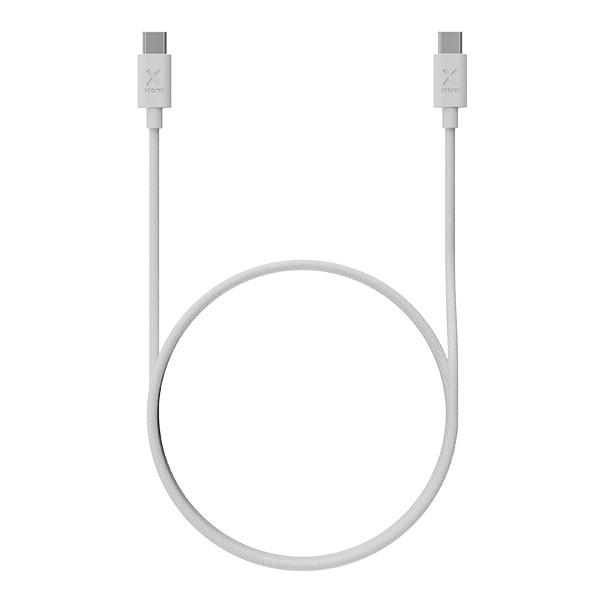 Xtorm Go2 USB-C naar USB-C kabel 1 meter (100W, wit) AXT00104 - 1