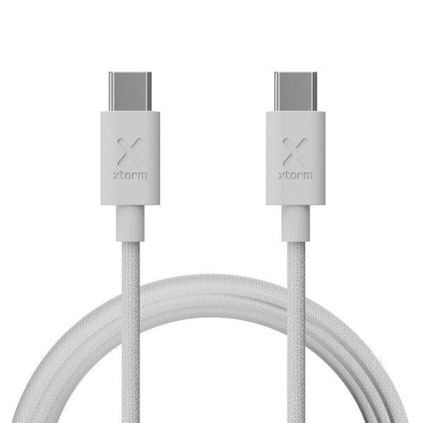 Xtorm Go2 USB-C naar USB-C kabel 1 meter (100W, wit) AXT00104 - 2