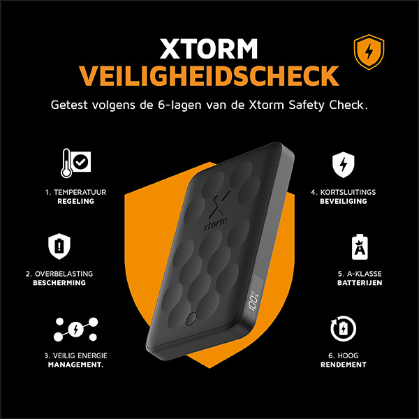 Xtorm Magnetic Wireless Powerbank zwart (7.5W, 5000 mAh) AXT00112 - 7