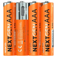 Xtorm NextGen USB-C Oplaadbare AAA 1,5V Li-ion Batterijen (4 stuks, 570 mAh) AXT00126