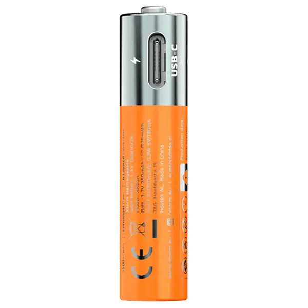 Xtorm NextGen USB-C Oplaadbare AAA 1,5V Li-ion Batterijen (4 stuks, 570 mAh) AXT00126 - 4