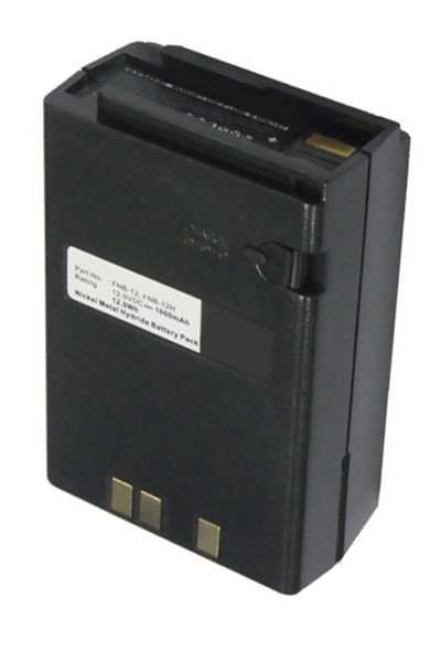 Yaesu FNB-10 / FNB-12 / FNB-17 / FNB-22 accu (12 V, 1000 mAh, 123accu huismerk)  AYA00029 - 1