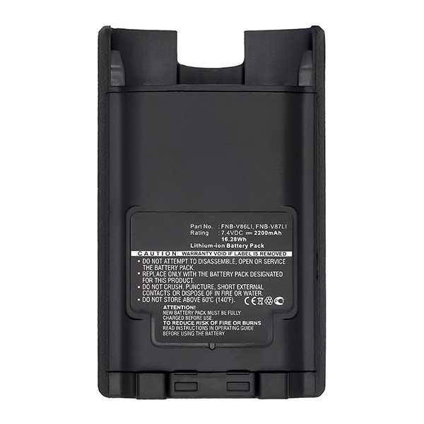 Yaesu FNB-V87LI / FNB-V86LI accu (2200 mAh, 123accu huismerk) AYA00027 - 5