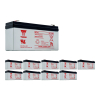 10 Stuks: Yuasa NP3-6 VRLA AGM Loodaccu's (6 V 3 Ah, F1 terminal) AYU00121 - 1