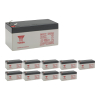10 Stuks: Yuasa NP3.2-12 VRLA AGM Loodaccu's (12 V 3.2 Ah, F1 terminal) AYU00115 - 1
