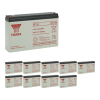 10 Stuks: Yuasa NP7-6 VRLA AGM Loodaccu's (6 V 7 Ah, F1 terminal) AYU00127 - 1