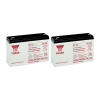 2 Stuks: Yuasa NP1.2-6 VRLA AGM Loodaccu's (6 V 1.2 Ah, F1 terminal) AYU00107 - 1
